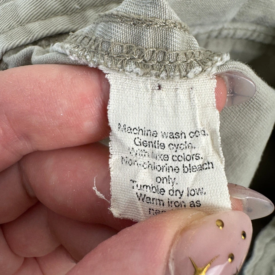 J. Pantalones cortos cargo Crew para mujer tostados 100 % algodón talla 12 bolsillos utilitarios informales Foto 4 de 4