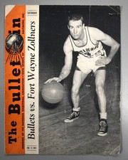 Baltimore Bullets vs Fort Wayne Zollners February 17th 1951 Official Program