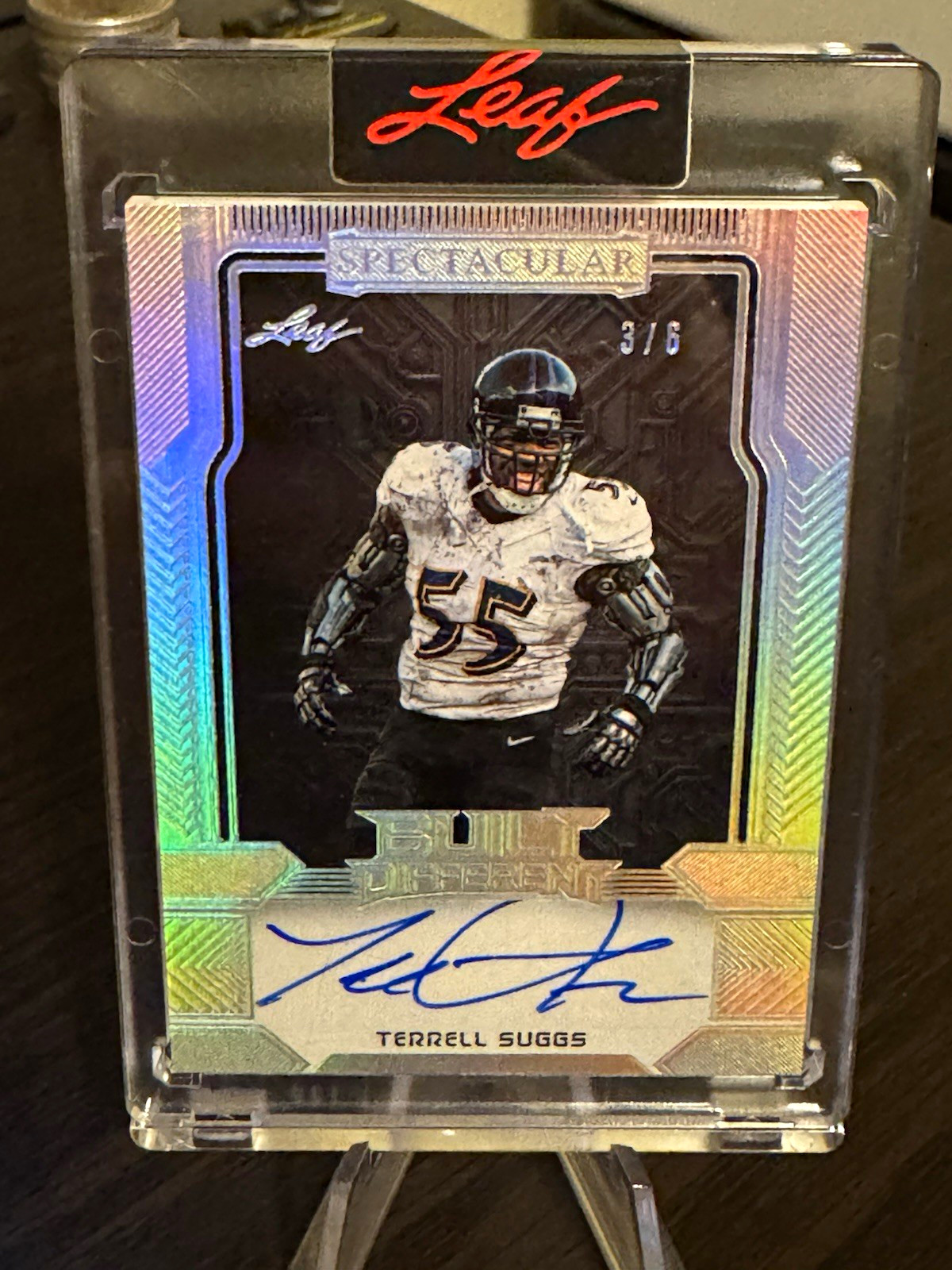 LEAF 2020 Spectacular TERRELL SUGGS Ravens Built Different Auto 3/6 BD-TS1