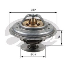 Gates Thermostat for Volkswagen Caravelle DG 1.9 August 1985 to August 1990