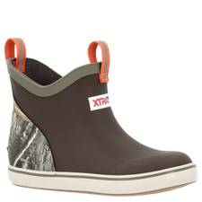 XtraTuf Kid's Camo 4" Outdoor Dark Brown  Realtree Edge Deck Boot XKABRT90