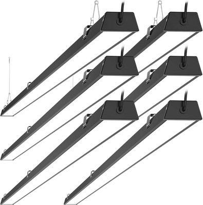 8FT LED Shop Light, 100W 12500Lm, Daylight, 6 Pack for Garage & Office