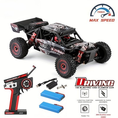 WLtoys 124016 1:12 2.4G 4WD RC Auto Geschwindigkeit Off-Road RTR mit 2 Batterie