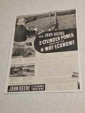Vintage John Deere Two Cylinder Tractors  Ad
