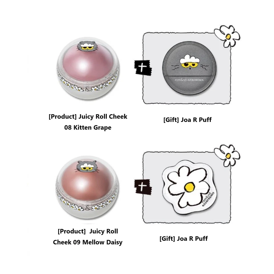 ROM&ND ROMAND X GDRAGON Juicy Roll Cheek 8.4g 2colors ZONFRIENDS K-Beauty - Image 4 of 4