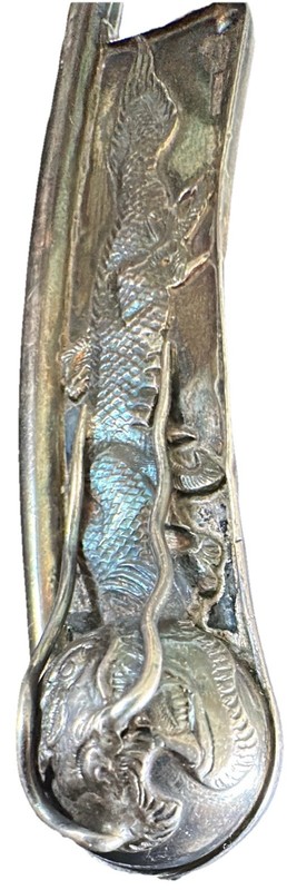 Bosun Whistle Smoke Breathing Dragon Nose Dragon Sterling 3 Dimensional Silver