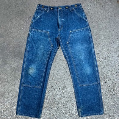 Vintage Carhartt Double Knee Jeans Dark Wash 36x30 B07 DNM Workwear