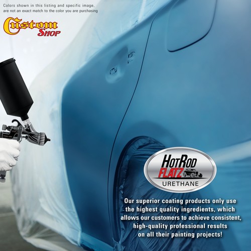 Hot Rod Flatz Sonic Blue Metallic Urethane Automotive Flat Car Paint, Quart Only - Bild 5 von 5