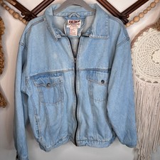 Vintage Duke Haband Jeans Denim Zip Jacket XL