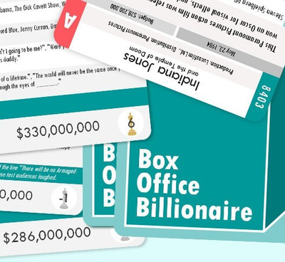 Box Office Billionaire - Name the Movie Trivia Card Game, 300 Films 80s 90s 00s