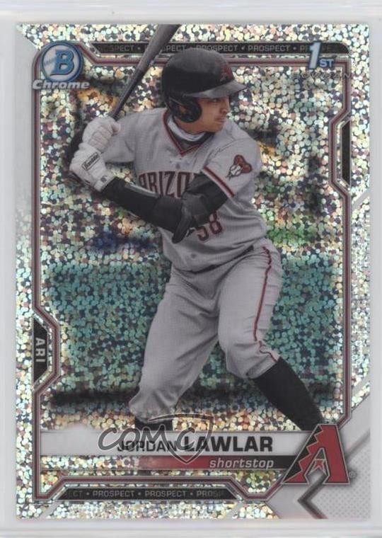 2021 Bowman Draft Chrome Sparkle Refractor Jordan Lawlar #BDC-194 0us5