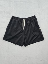 VUORI Women s Black Heather Halo Boxy Drawstring Shorts Pockets Size S VW3007