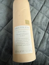 Kristin Ess Rose Gold Temporary Tint For Blonde Hair-In-Shower Application 7 oz