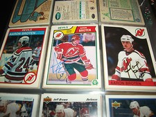 AARON BROTEN AUTOGRAPHED 1982-83 OPC O PEE CHEE # 136 DEVILS 