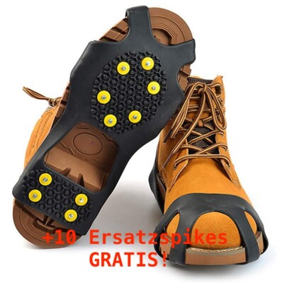 Anti Rutsch Schuh Spikes Schuhspikes Eiskrallen Ice Grips Sport M-L-XL