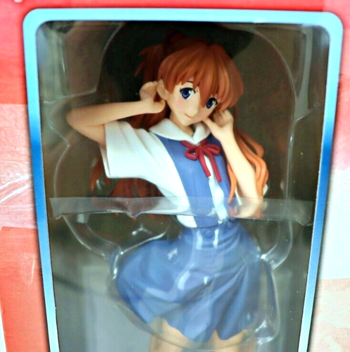 Neon Genesis Evangelion Premium School Uniform Asuka Langley Figure EVA SEGA - Picture 3 of 10