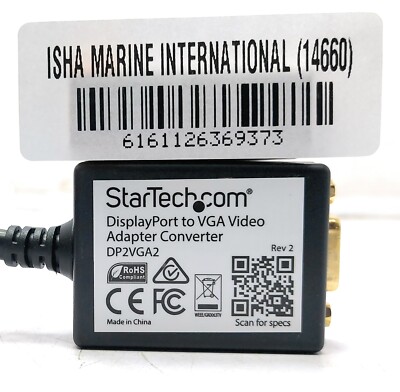 Startech DP2VGA2 Display Port Sich VGA Video Adapter Konverter