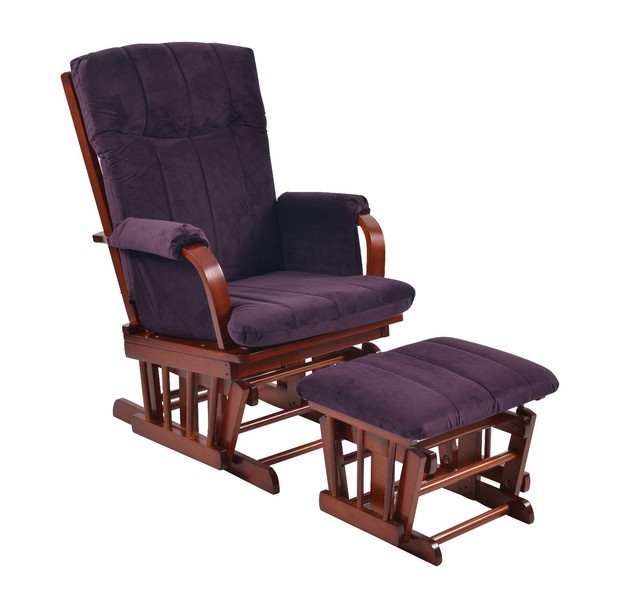 storkcraft bowback glider and ottoman