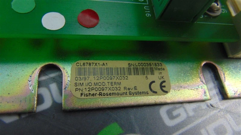 USED Fisher Rosemount CL6787X1-A1 Sim. I/O Terminator 12P0097X032 Rev. E - Image 4 of 4