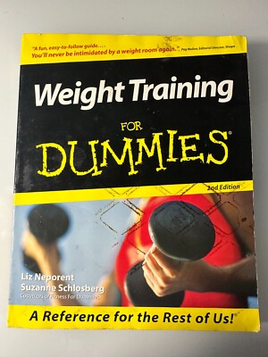 Weight Training for Dummies by Liz Neporent et al Paperback Health Fitness Book