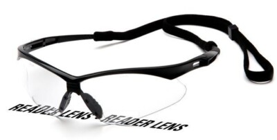 Protective Eyewear READERS BIFOCAL CLEAR LENS Reading Safety Glasses ANSI Z87+