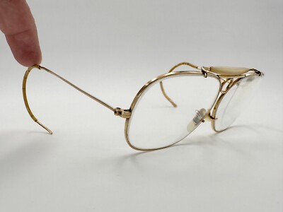 Vintage B&L Ray Ban Shooter Bullet Hole 1/10 12k GF 64mm Sunglasses FRAMES H027