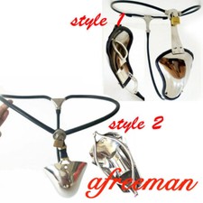Stainless Steel Belt Male Invisible Chastity Cage Pants Chastity Device Locks