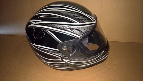 NEW Vega Size XL Trak Universe Kart Helmet SNELL K2010 Black Graphic 6279-015