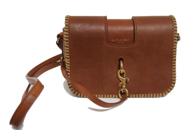 ysl grained leather bag