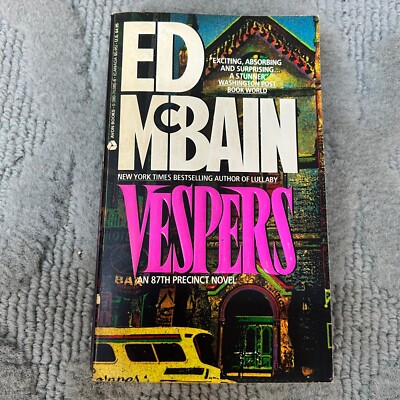 Vespers Crime Thriller Paperback Book by Ed McBain from Avon Books 1991