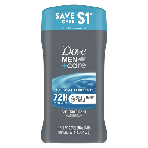Antiperspirant Deodorant Stick Clean Comfort Twin Pack 72-Hour Sweat & Odor Prot - Picture 3 of 12