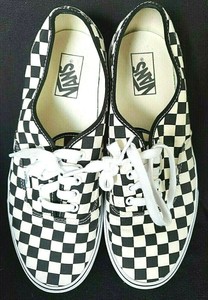 low checkered vans
