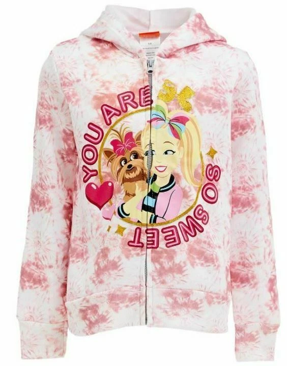 JoJo Siwa Pink tie dye you are so sweet hoodie Size 10 eBay