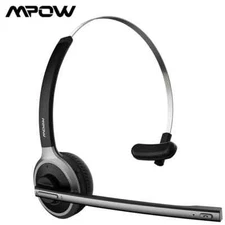 Mpow M5 Trucker Office Bluetooth V5.0 Headset Noise Cancelling Headphone w/ Mic