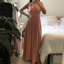 [Show Me Your Mumu] Women's Maxi Dress Bridemaid Pale Pink Dress S