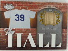 ROY CAMPANELLA 2022 Leaf Lumber Game Used BAT PATCH PLATINUM #2/2 Dodgers Giants