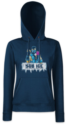 Sub Ice Damen Hoodie Kapuzenpullover Mortal Fun Cream Sub-Zero Kombat Gamer Game