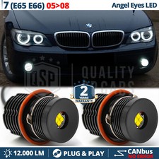 ANGEL EYES LED PER Bmw SERIE 7 E65 E66 DAL 2005 Luci di Posizione CANbus 32W