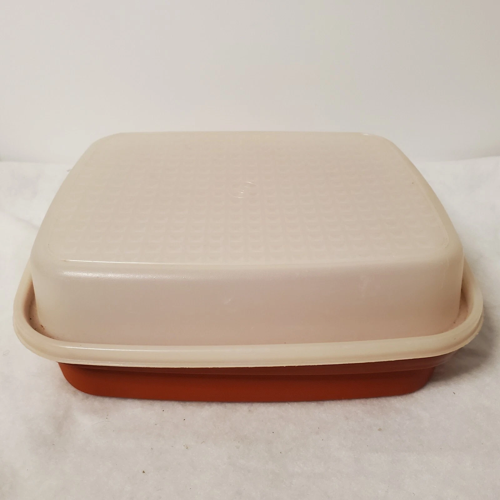 Tupperware Vintage Large Meat Tenderizer & Marinade Container Paprika Red