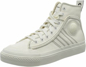 Diesel S-Astico Mid Lace Star White Mens Canvas Trainers Sneakers | eBay