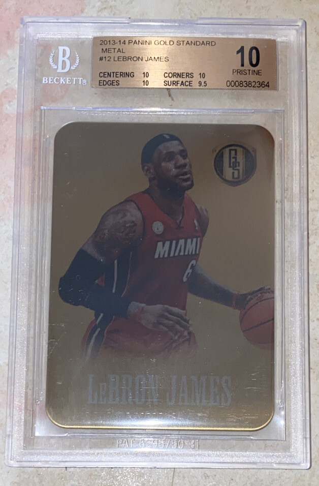 LeBron James #12 2013-14 Panini Gold Standard Metal-BGS 10 The 