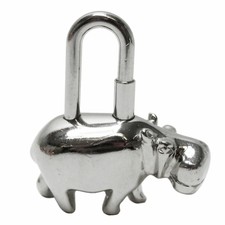Hermes Hippopotamus Motif Cadena Key Charm Si...