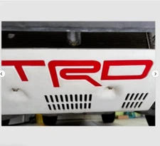 Raised RED Plastic Letters TRD Skid Plate Tacoma 16-23; 4Runner 19-20