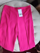 ZARA long flowy Pant neon Fuschia various Size L BNWT
