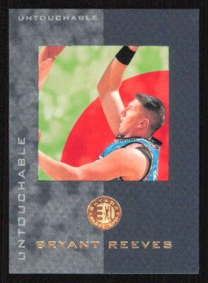 1995 Skybox E-XL BRYANT REEVES Basketball BLUE BORDER card #90 GRIZZLIES