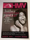 LUTHER VANDROSS & JANET JACKSON HMV UK PROMOTIONAL PRINT ADVERT 1990'S