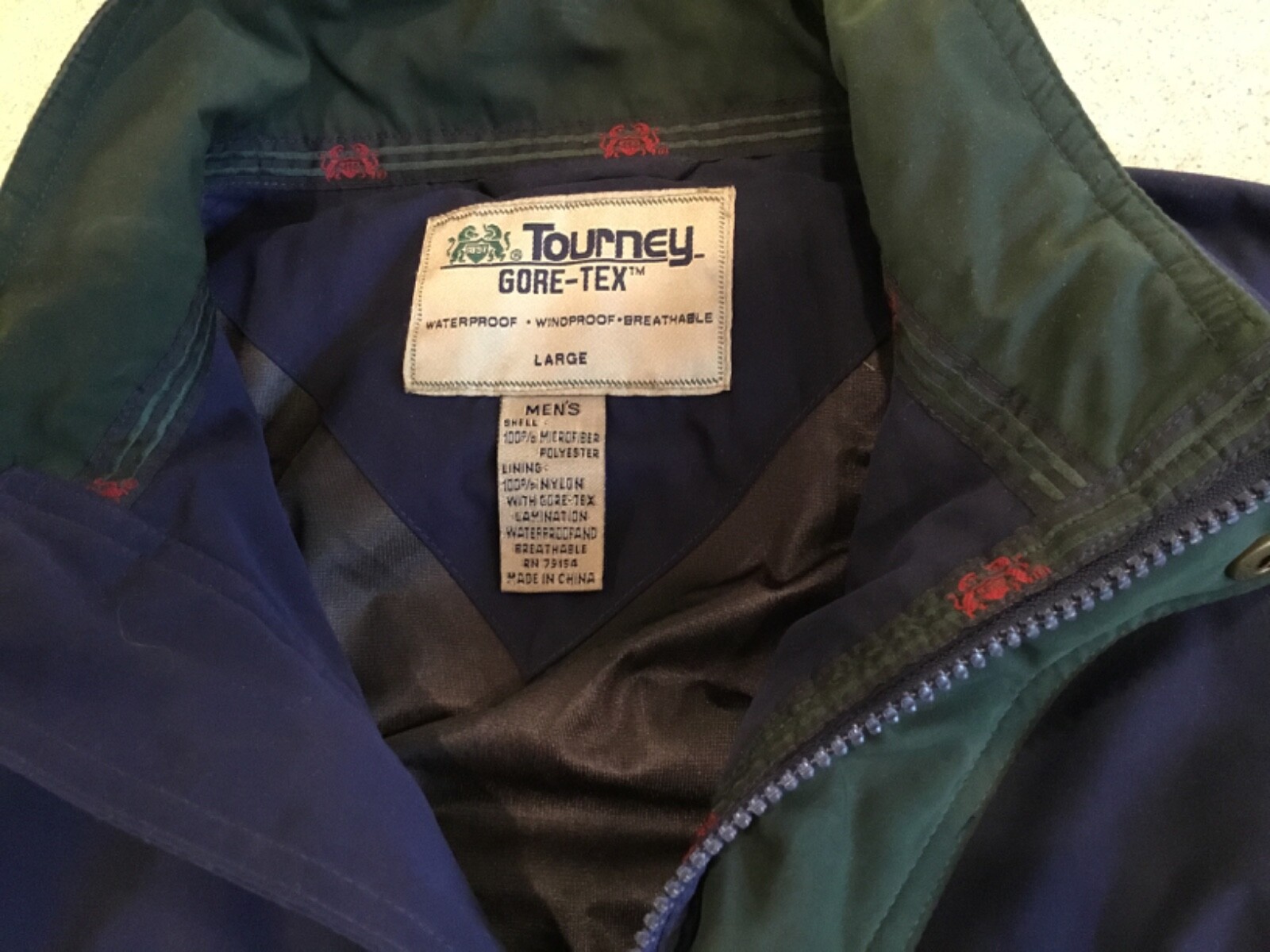 MacGregor Golf GoreTex rain jacket Large Gem