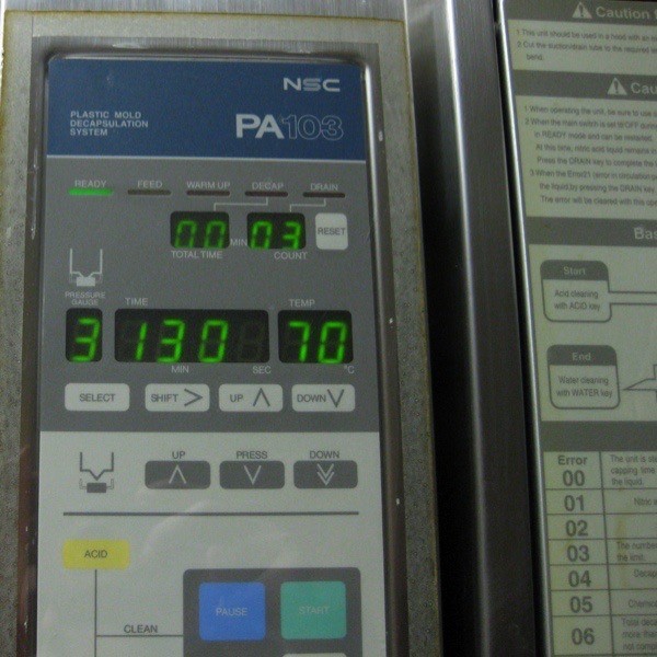 NSC PA103 Plastic Mold Decapsulation System Reverse Engineer IC Chips EBay