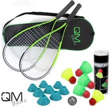 AUSWAHL BADMINTON Badmintonschläger Set Highspeed Federball Schläger Komplettset