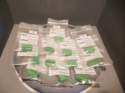 Lot of 12 Phoenix Contact Plug Socket Bar, MCV 1.5-3.81